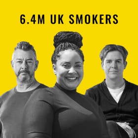 Union Jack on yellow background