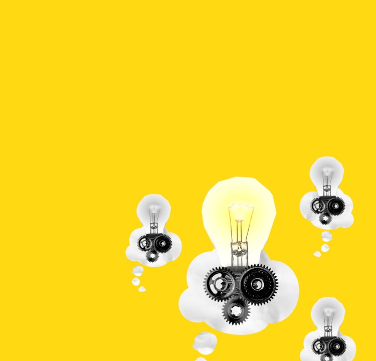 cartoon of lightbulbs